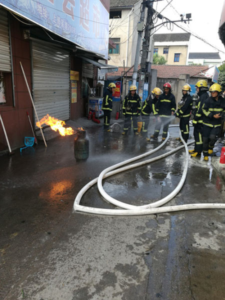 圖為：事故現(xiàn)場。消防供圖